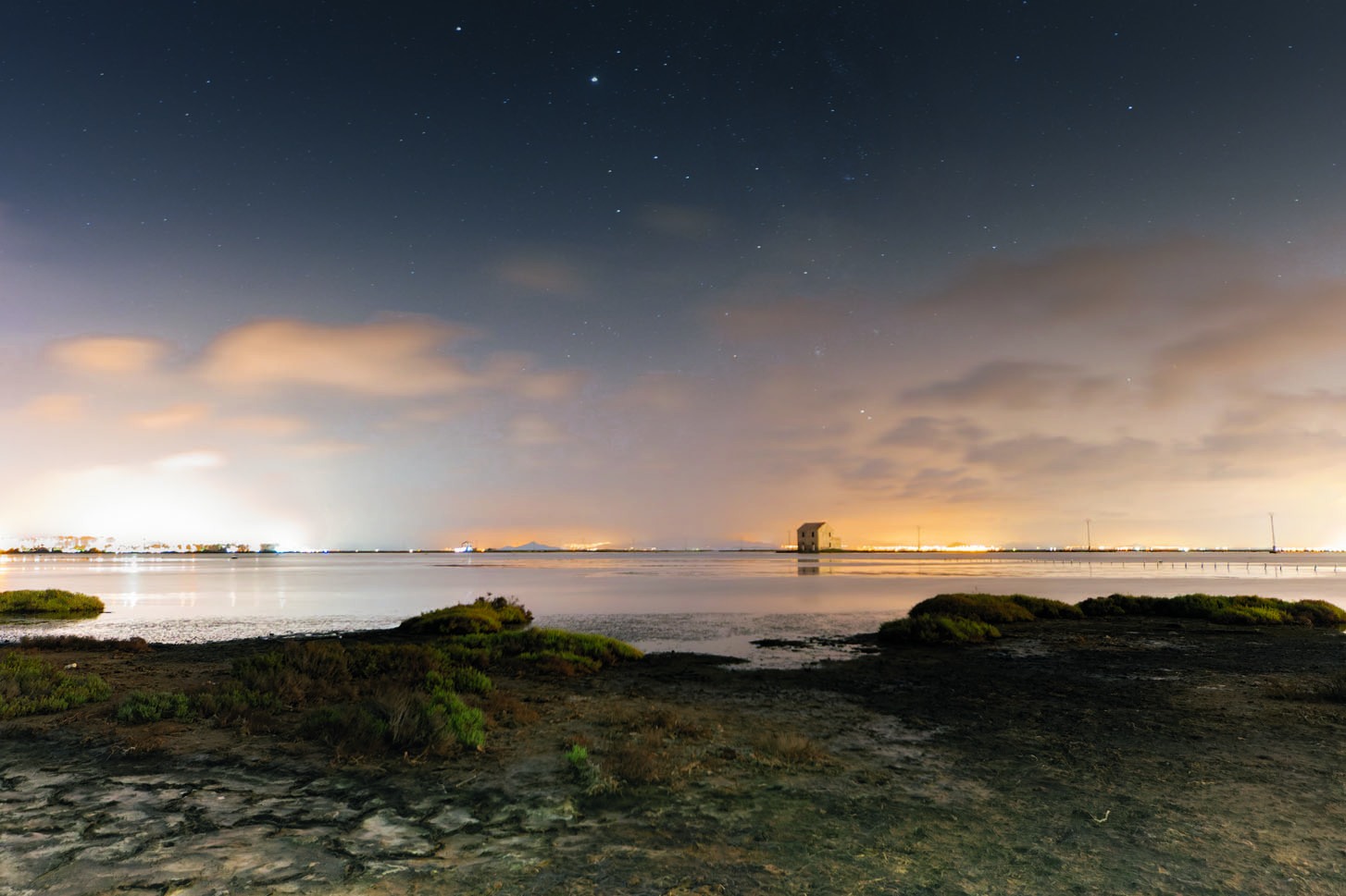 Noche en el mar menor (Murcia)