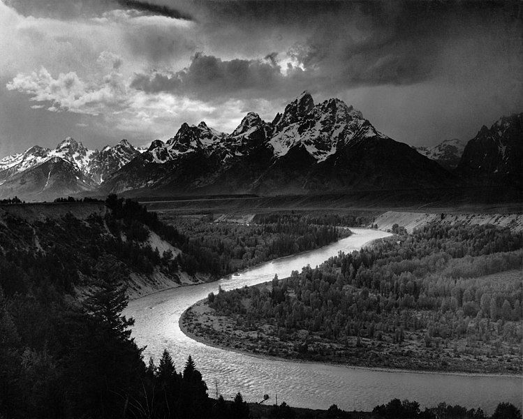 'The Grand Tetons and the Snake River. Ansell Adams
