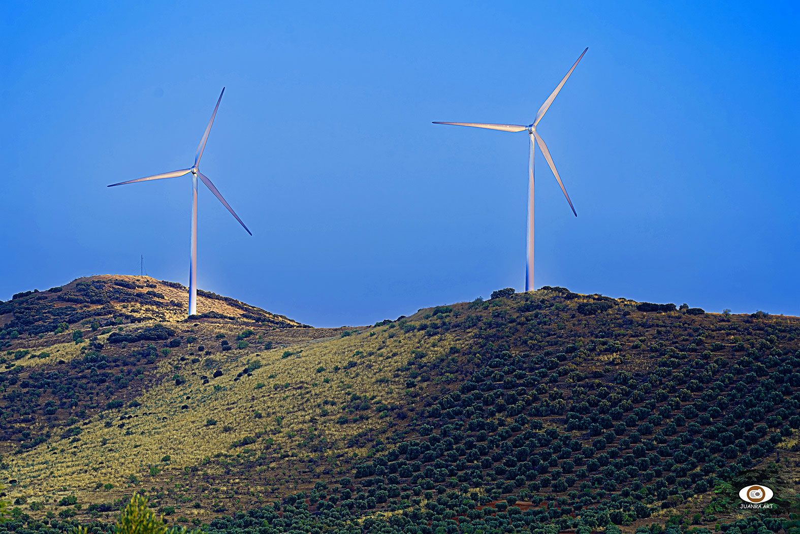 Molinos eólicos en Nambroca (Toledo).